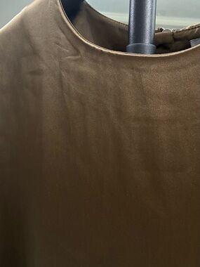 H&M Shimmery Dark Brown Satin Tank Top